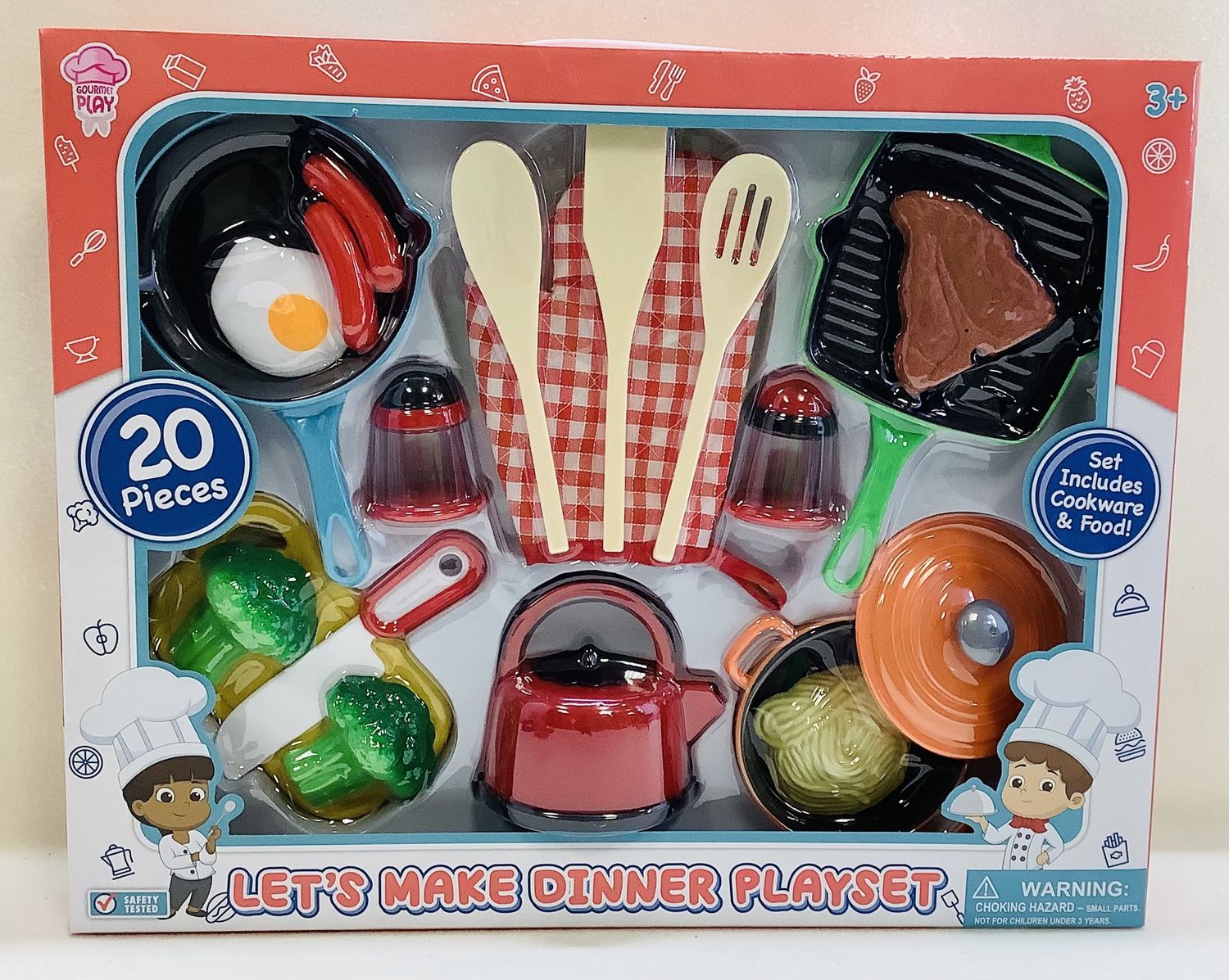 Gourmet Play 20-PC Let&#39;s Make Dinner 20-PC Playset (Ages 3+) - RS4881
