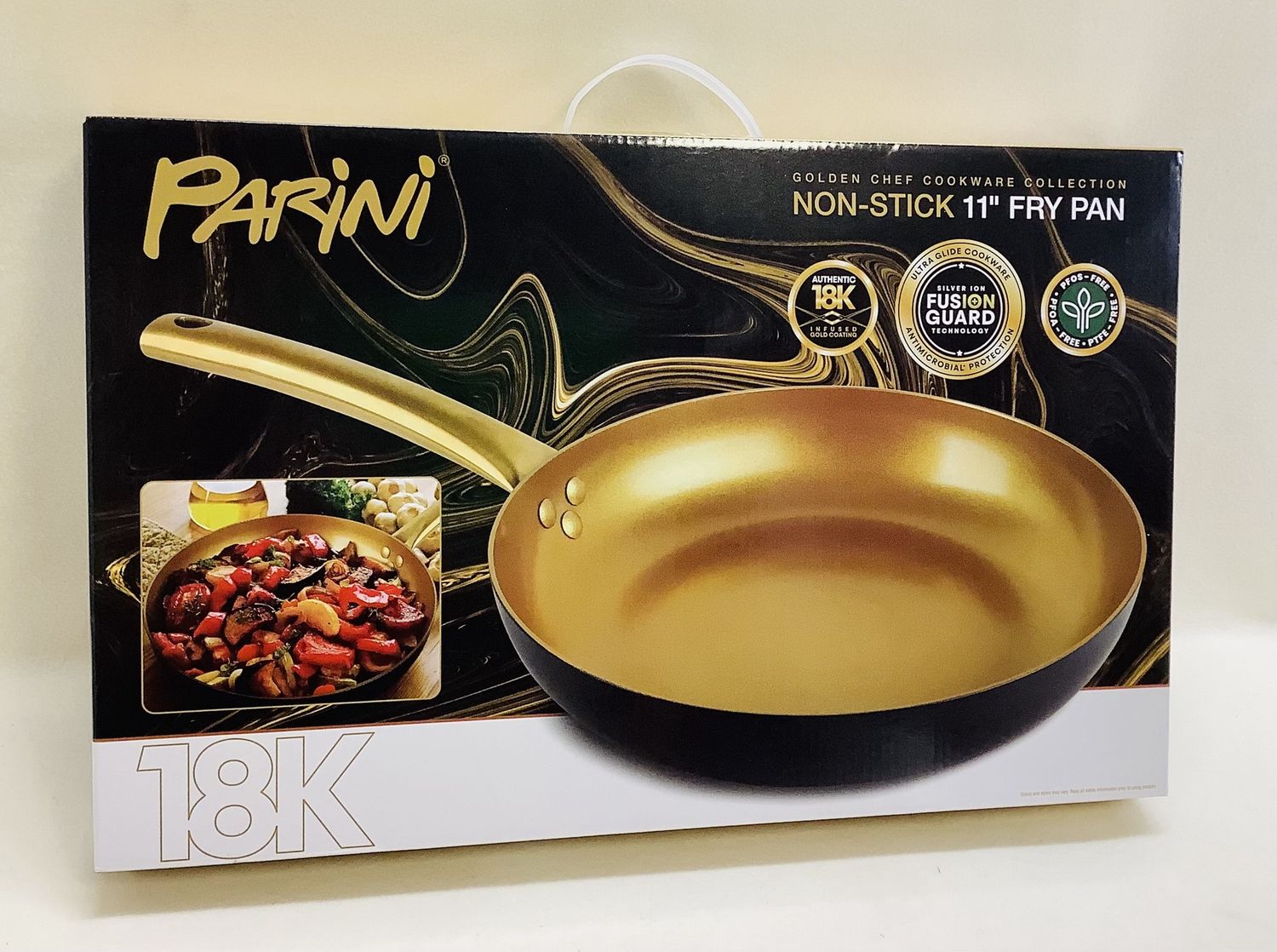 Parini Golden Chef Collection 18K Non-Stick 11&quot; Fry Pan - RS4886