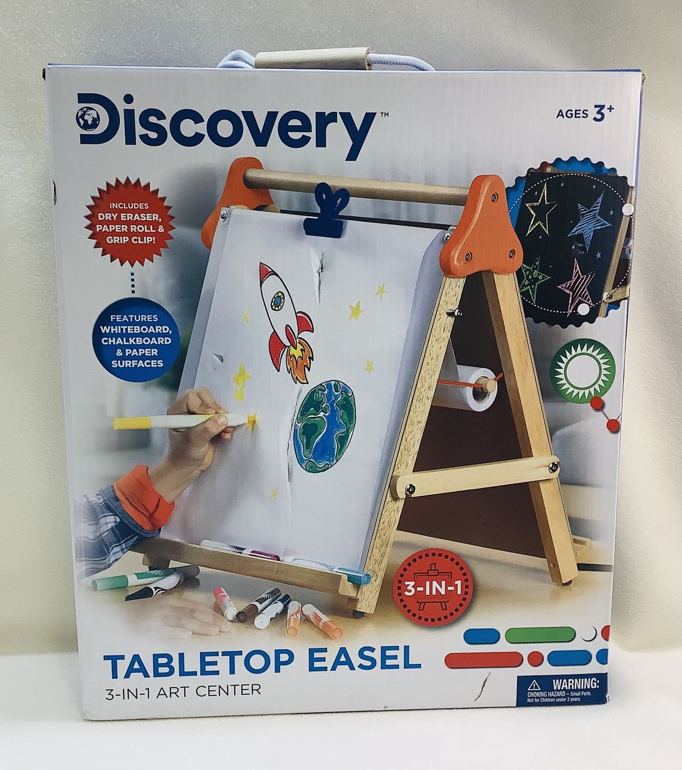 Discovery Tabletop Easel 3-In-1 Art Center (Ages 3+) - RS4937