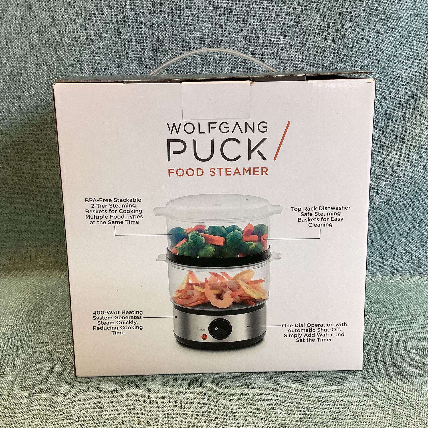 Wolfgang Puck 2-Tier Food Steamer - RS4903