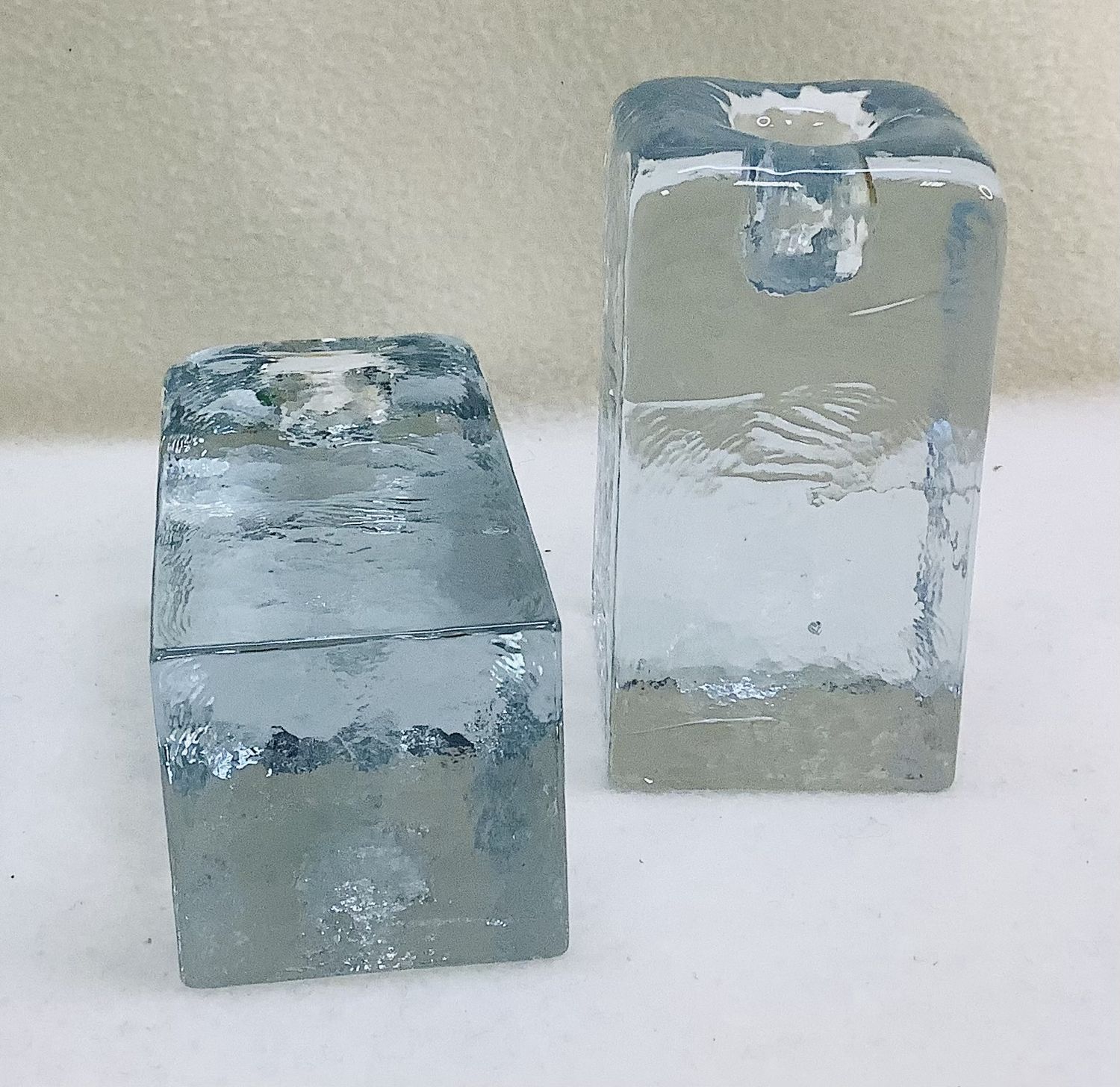 Ice Block Candleholders (Set of 2) - RS4976