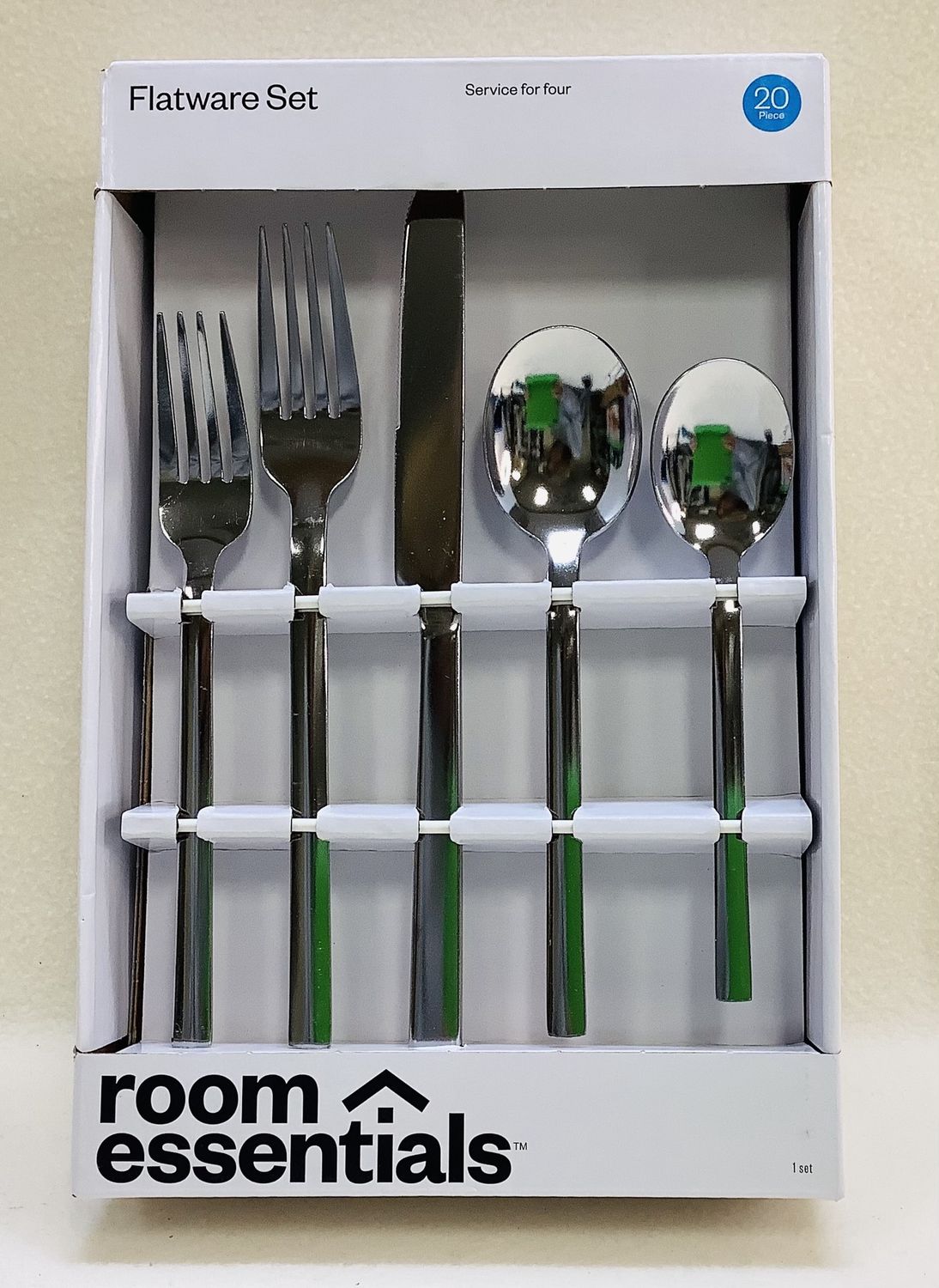 Room Essentials 20-PC Stainless Steel Flatware Set for 4 - RS4989