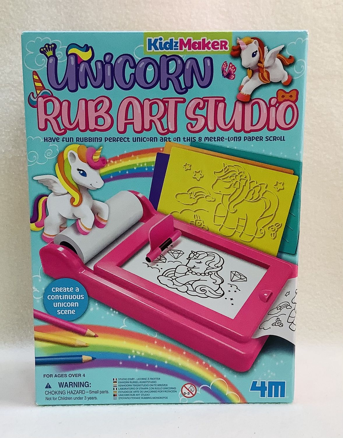 KidzMaker Unicorn Rub Art Studio (Ages 4+) - RS4985