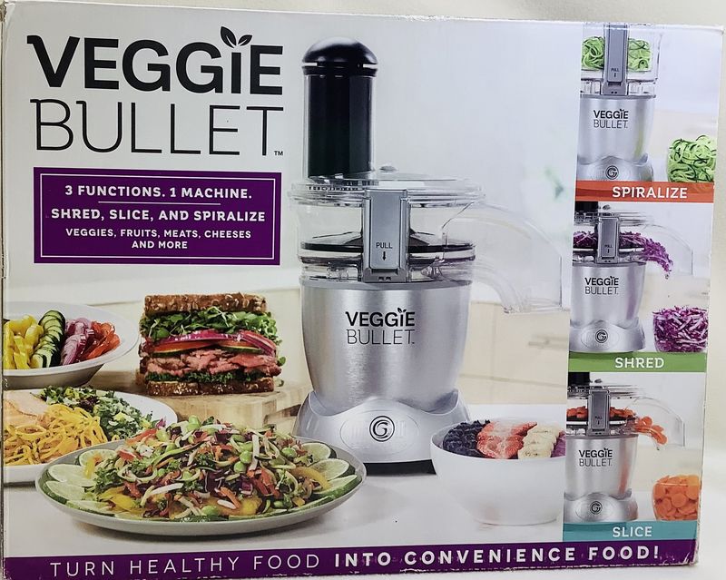 Veggie Bullet Electric Spiralizer &amp; Food Processor, Silver - RS5020