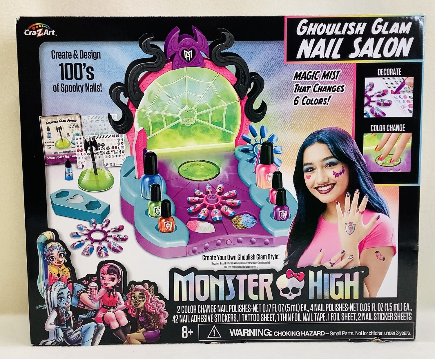 CraZArt Monster High Ghoulish Glam Nail Salon (Ages 8+) - RS5042