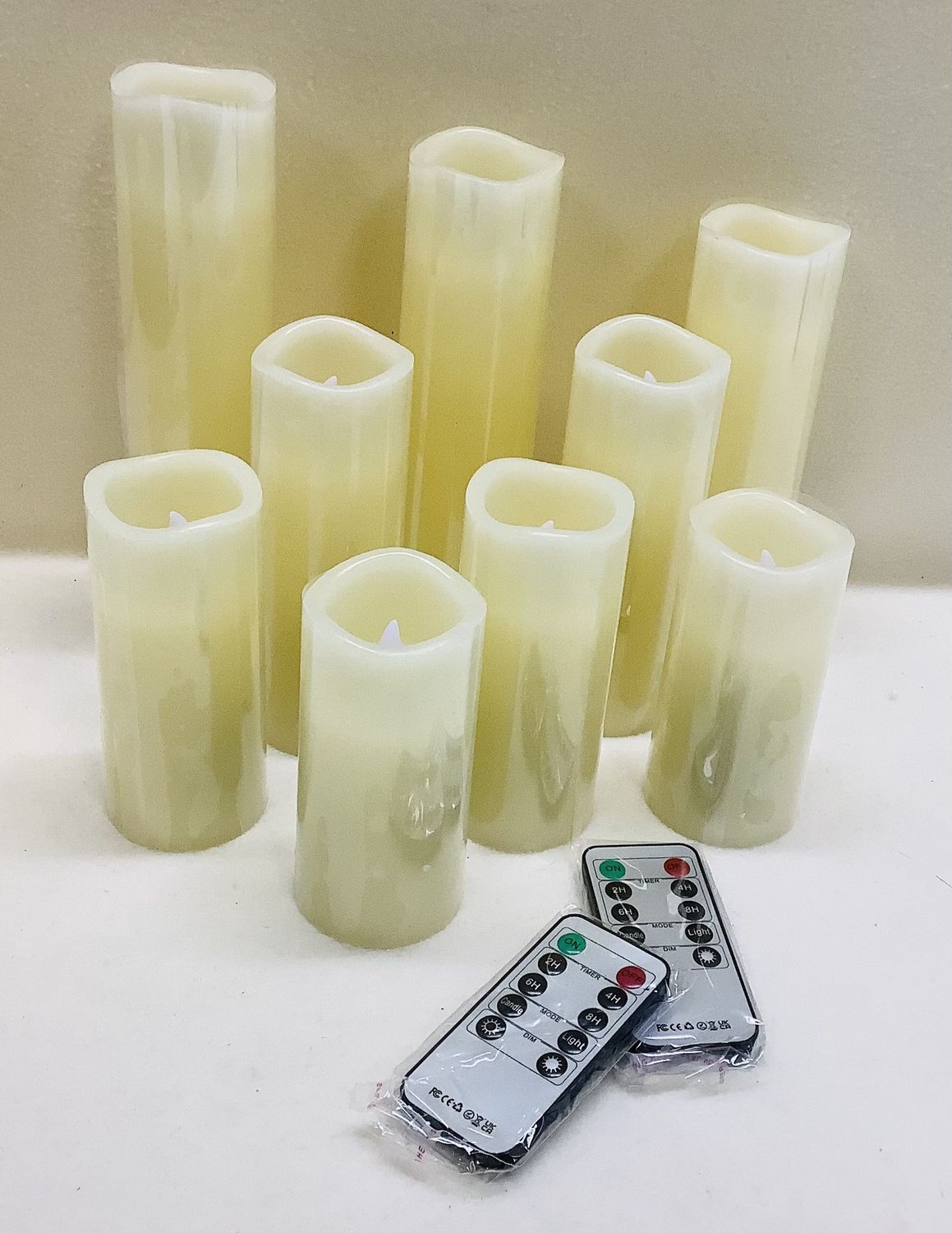 Flameless LED Candle Lights (Set of 9) - RS5031