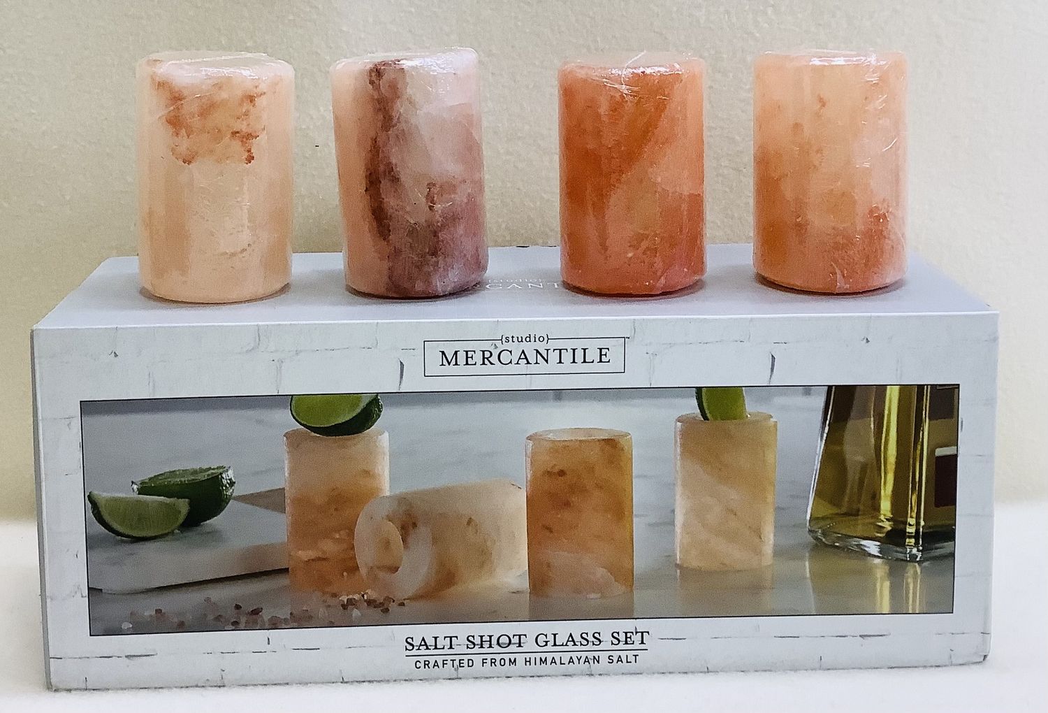 Studio Mercantile Himalayan Salt Shot Glasses, Orange (Set of 4) - RS5035