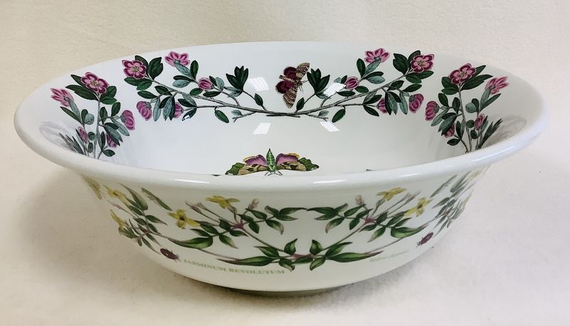 Portmeirion Botanic Garden 11&quot; Low Serving Bowl, Shrubby Peony, England - RS5047