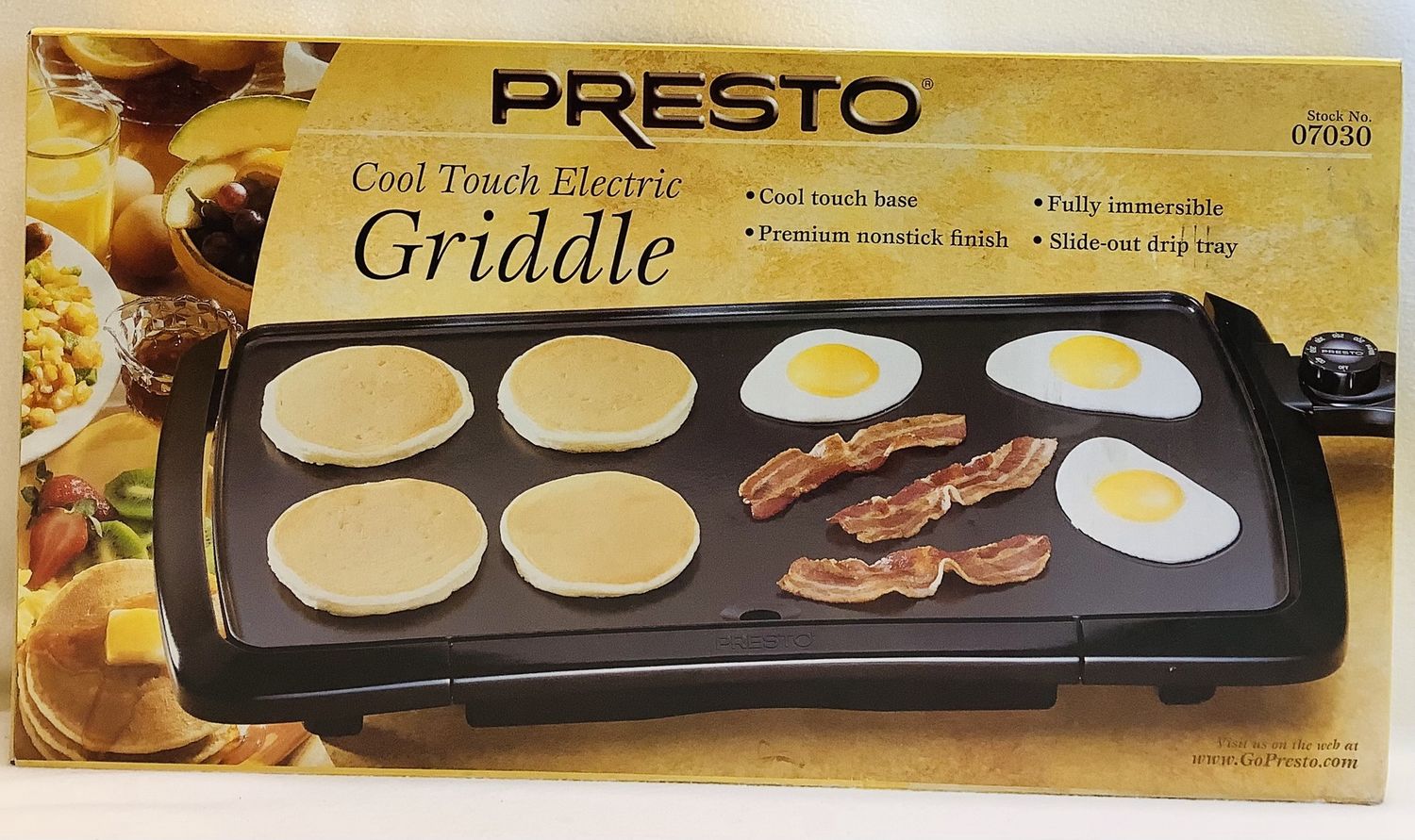 Presto 07030 Cool Touch Electric Griddle - RS5056