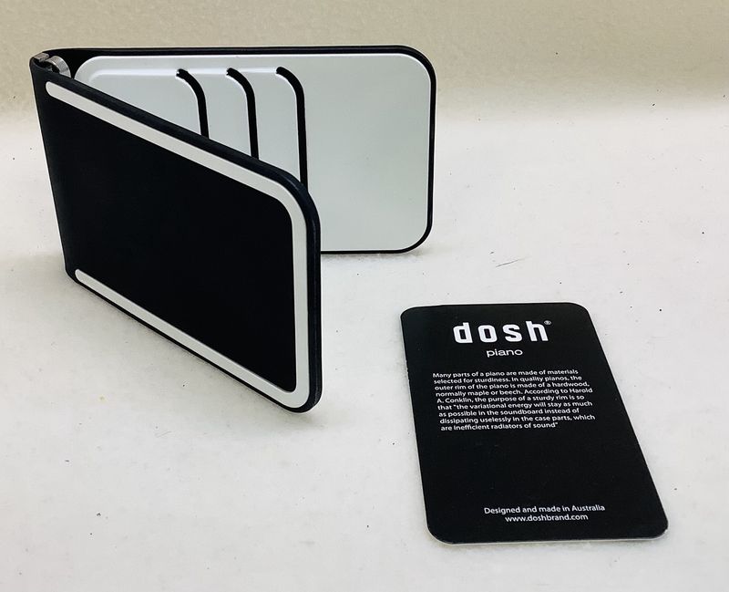 Dosh Luxe 6 Card Wallet, Black &amp; White - RS5085