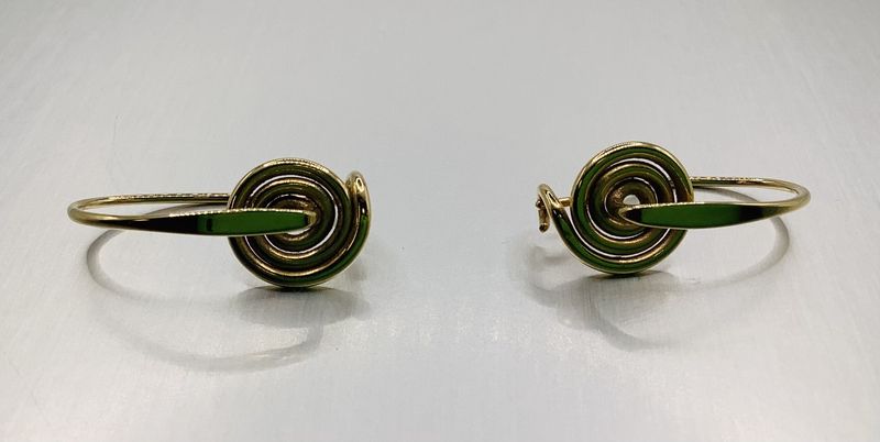 Ed Levin Designed 14K Spiral Earrings - RS5096