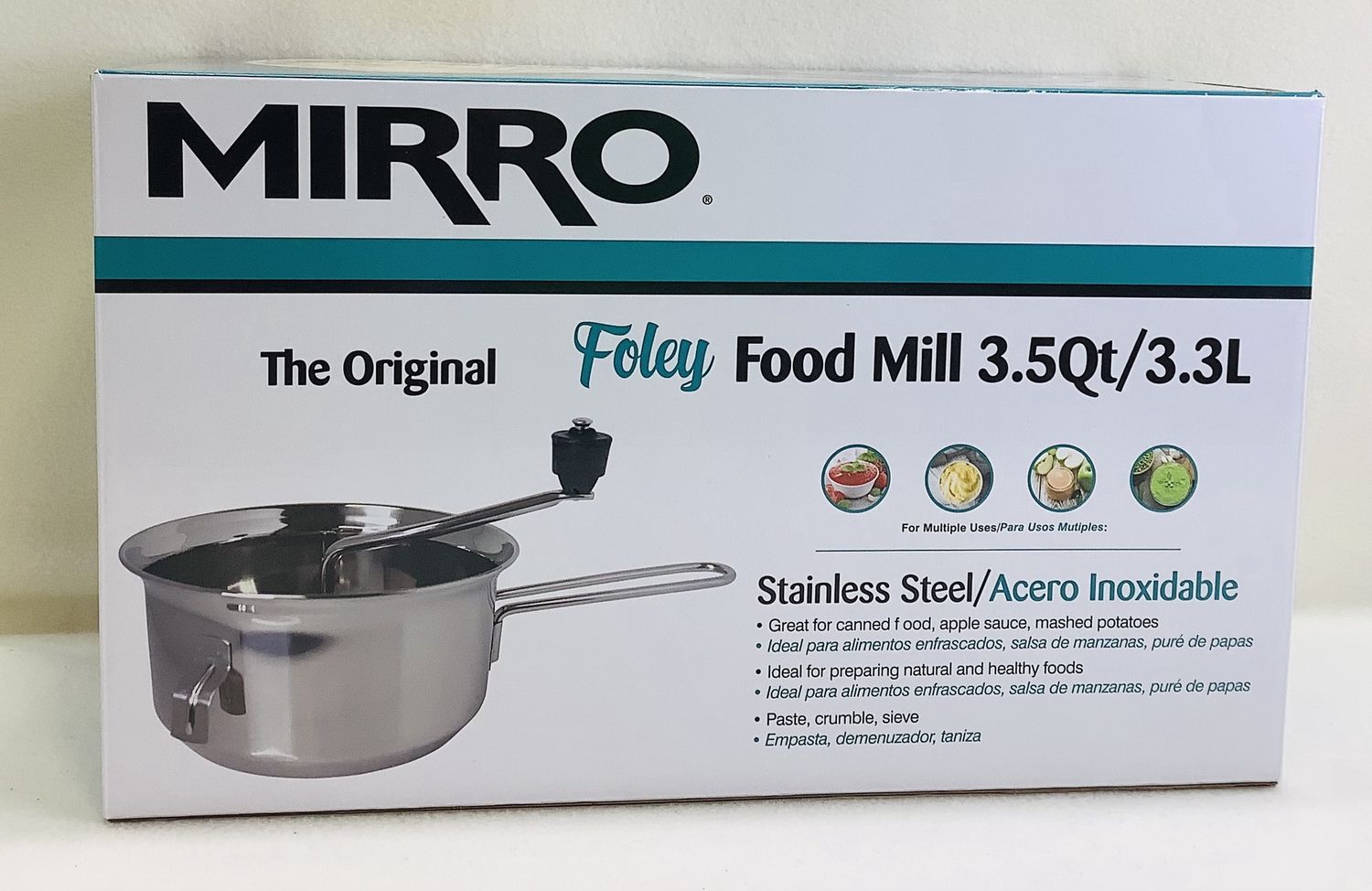 Mirro Foley Stainless Steel Healthy Food Mill Cookware, 3.5 QT - RS5102