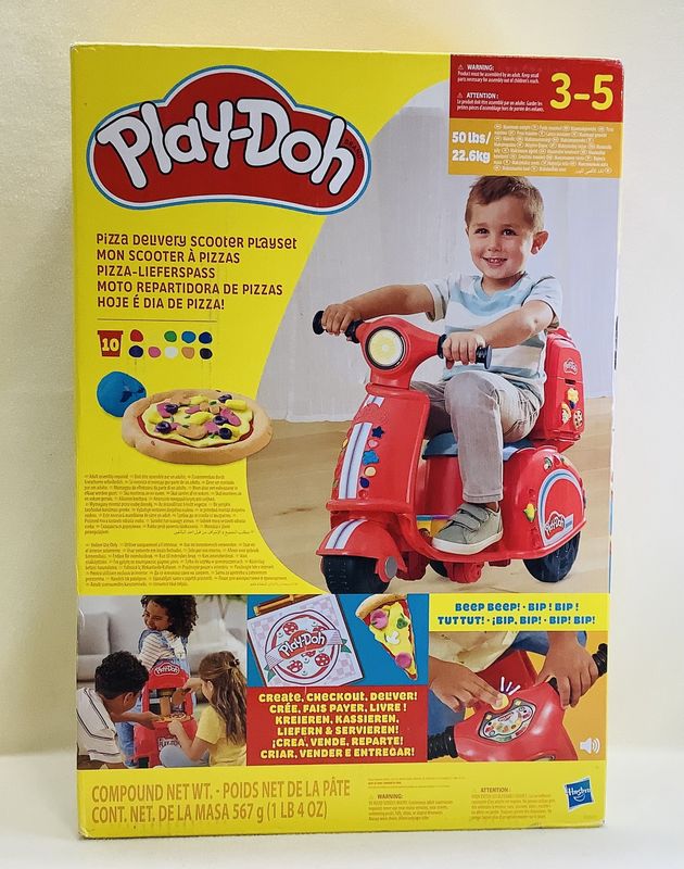 Play-Doh Pizza Delivery Scooter Playset (Ages 3-5) - RS5109