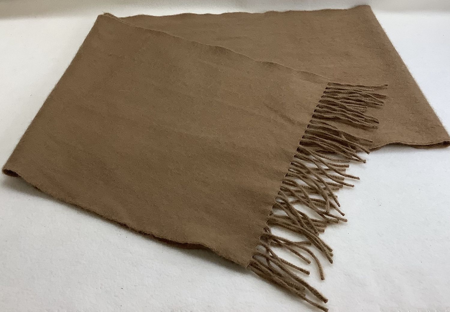 Begg of Ayr, Scotland Pure Luxury 100% Cashmere Large Scarf, 14&quot; x 72&quot;, Brown - RS5101