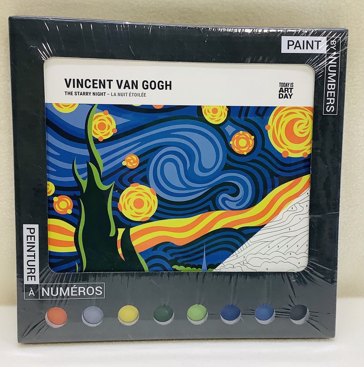 Today is Art Day Vincent Van Gogh &quot;The Starry Night&quot; Paint by Numbers (Ages 8+) - RS5125