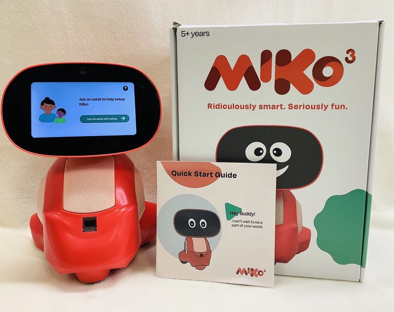 Miko 3: AI-Powered Smart Robot, Red (Ages 5 - 10) - RS5121