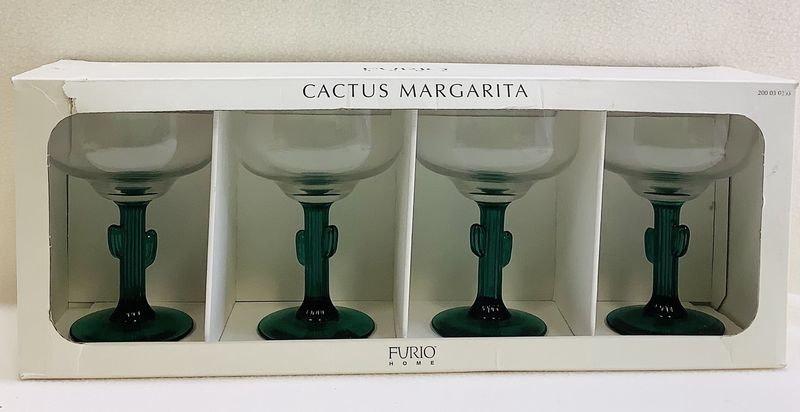 Furio Home Cactus Margarita Glasses (Set of 4) - RS5152