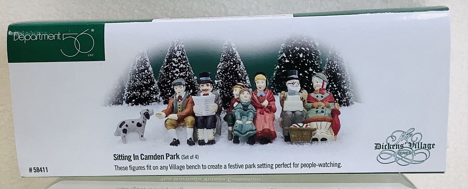 Department 56 Dickens Village &quot;Sitting in Camden Park&quot; (Set of 4) - RS5169
