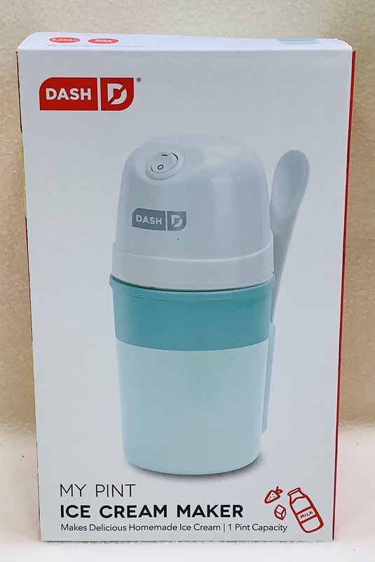 Dash My Pint Ice Cream Maker, Aqua/White - RS5207