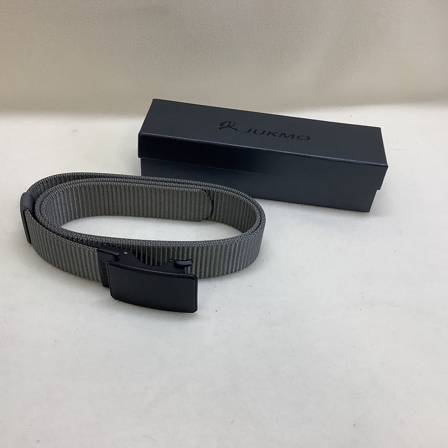 JUKMO Men&#39;s 1.5&quot; Nylon Ratchet Belt, Casual Web Click Belt w/Slide Buckle - RS5215