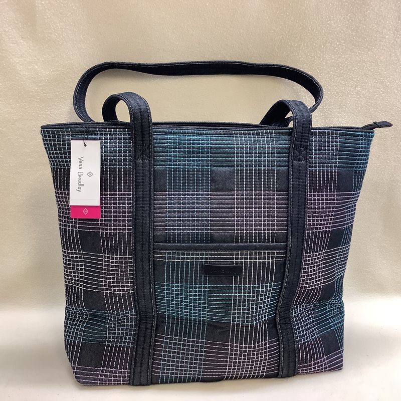 Vera Bradley Large Plaid Iconic Tote Shoulder Bag - RS5222