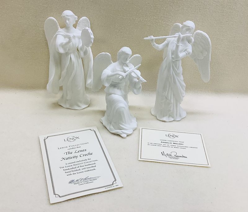 Lenox Nativity Collection &quot;Angelic Melody&quot; 3 Angel Set - RS5239