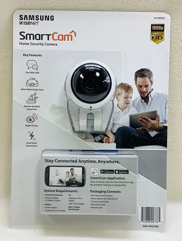 Samsung Wisenet SmartCam Model SNH-V6431BN 1080p Wi-Fi IP Camera - RS5267