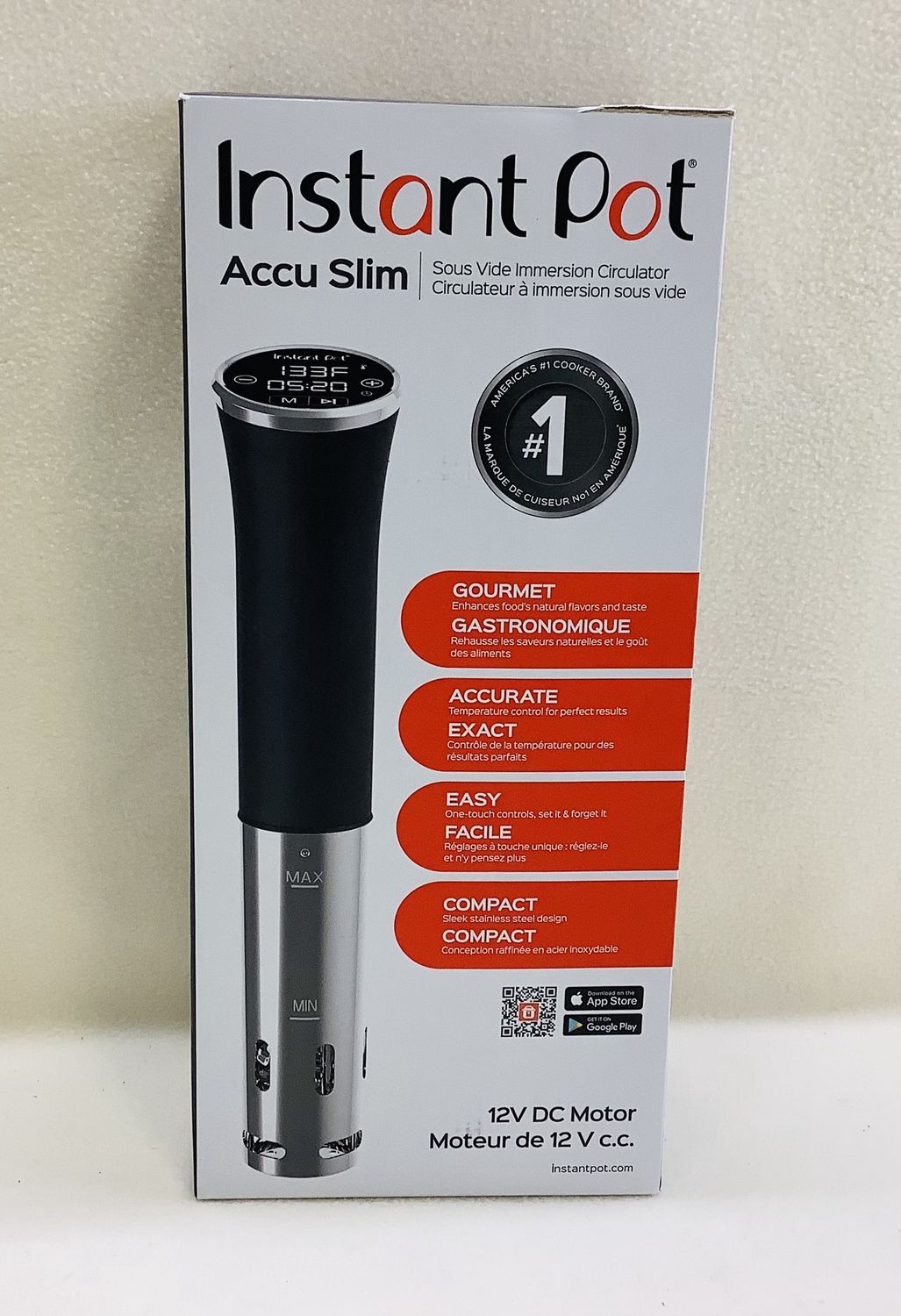Instant Pot Accu Slim Sous Vide Immersion Circulator, Model Accu SSV800 - RS5284