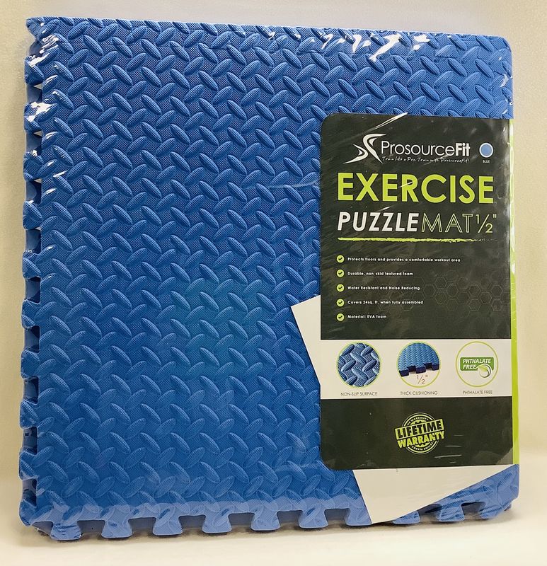 ProsourceFit Diamond Plate Exercise Puzzle Mat ½" - RS5295