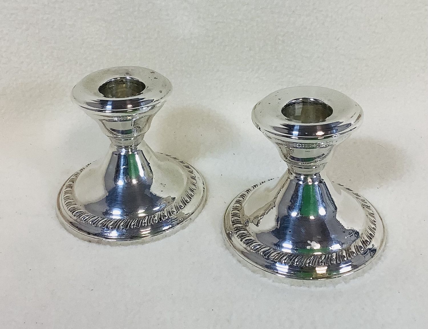 Weighted Sterling Candle Holders (Set of 2) - RS5302