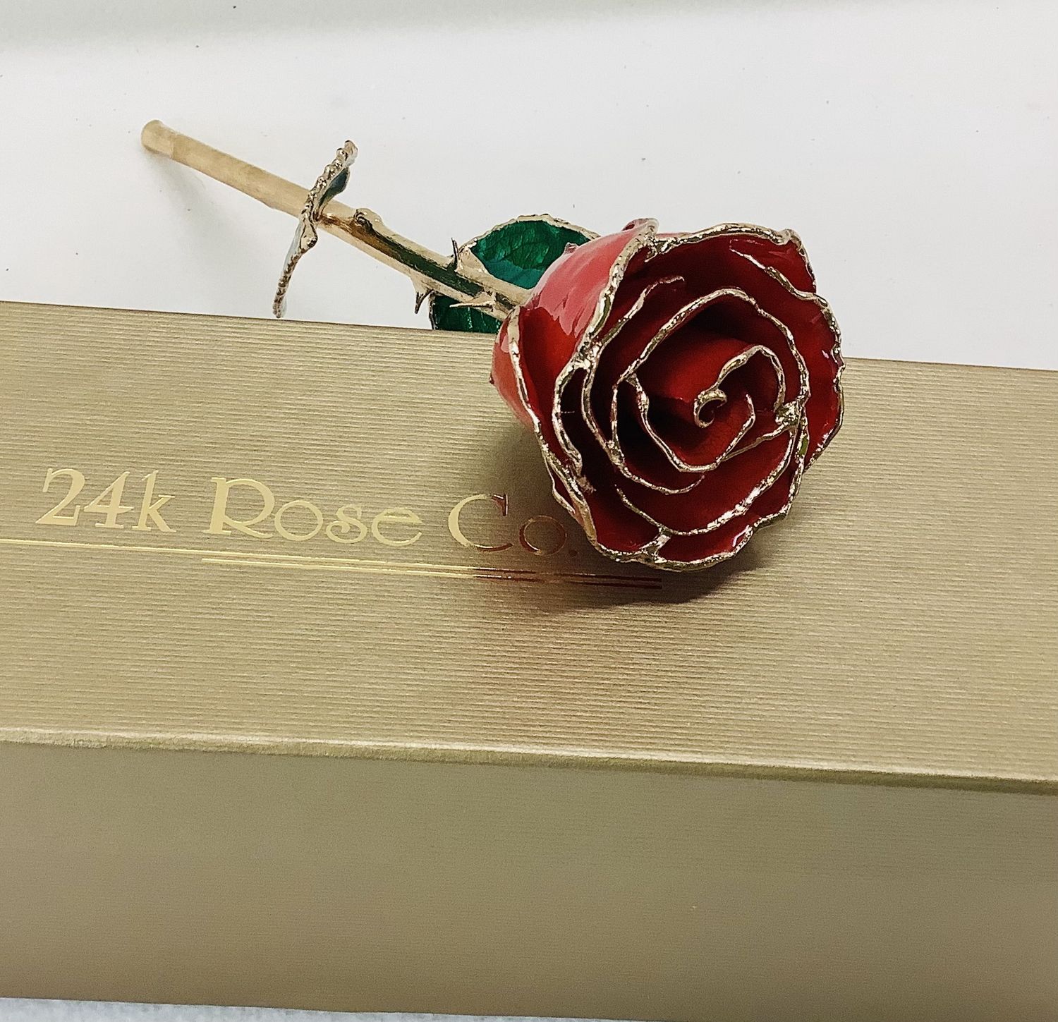 24k Rose Co. Gold Dipped Rose with Gold Box - RS5311