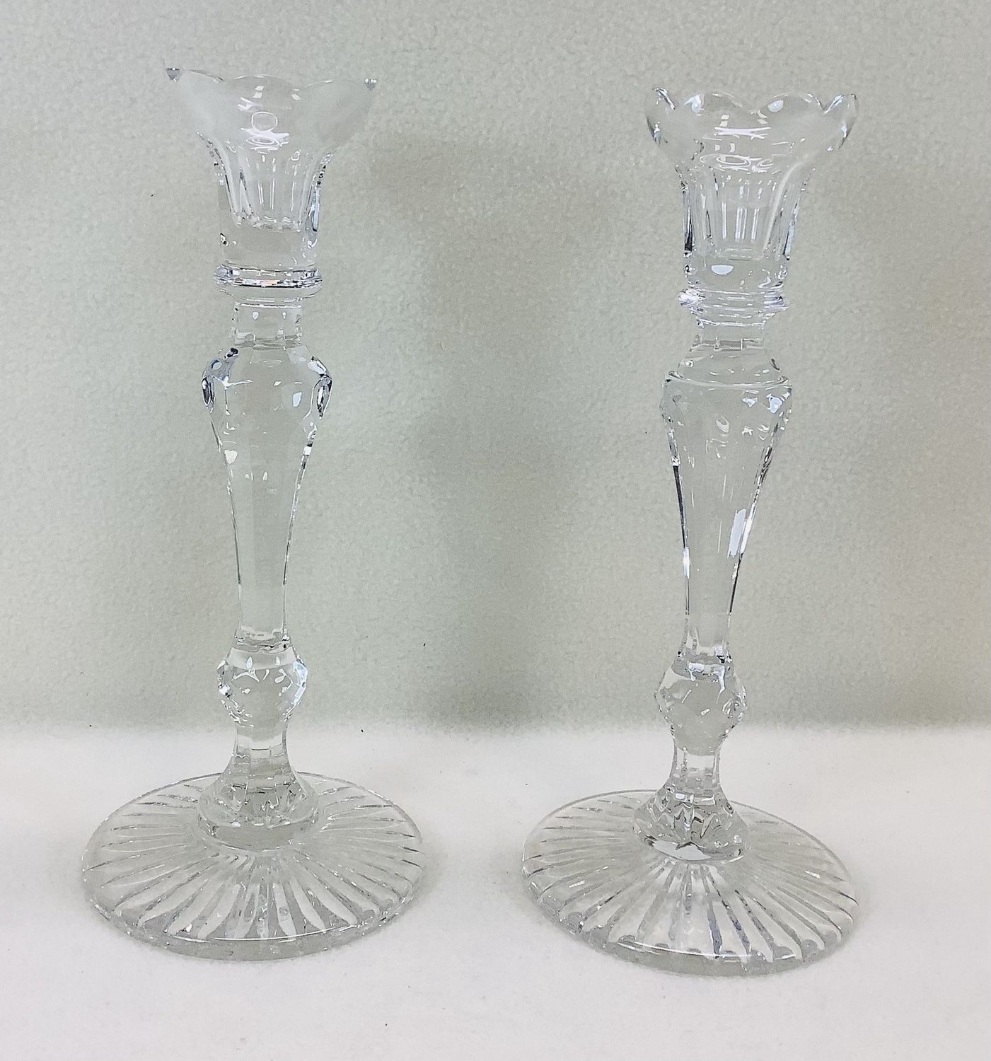 William Yeoward Crystal Candlesticks, Signed (Set of 2) - RS5317