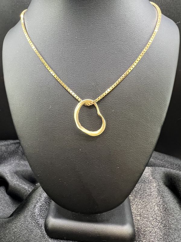 14K Floating Heart Pendant with 18" Chain - RS5377.