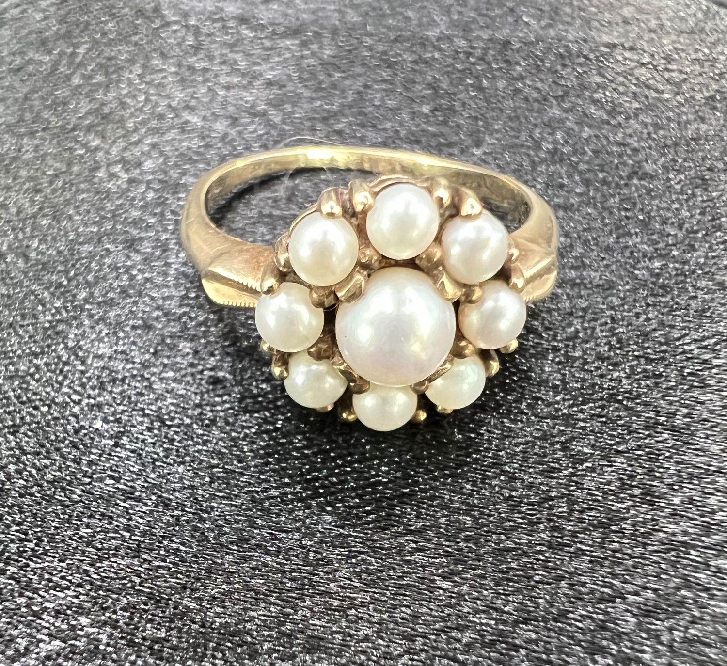 10K Vintage Pearl Ring, Size 6 - RS5384