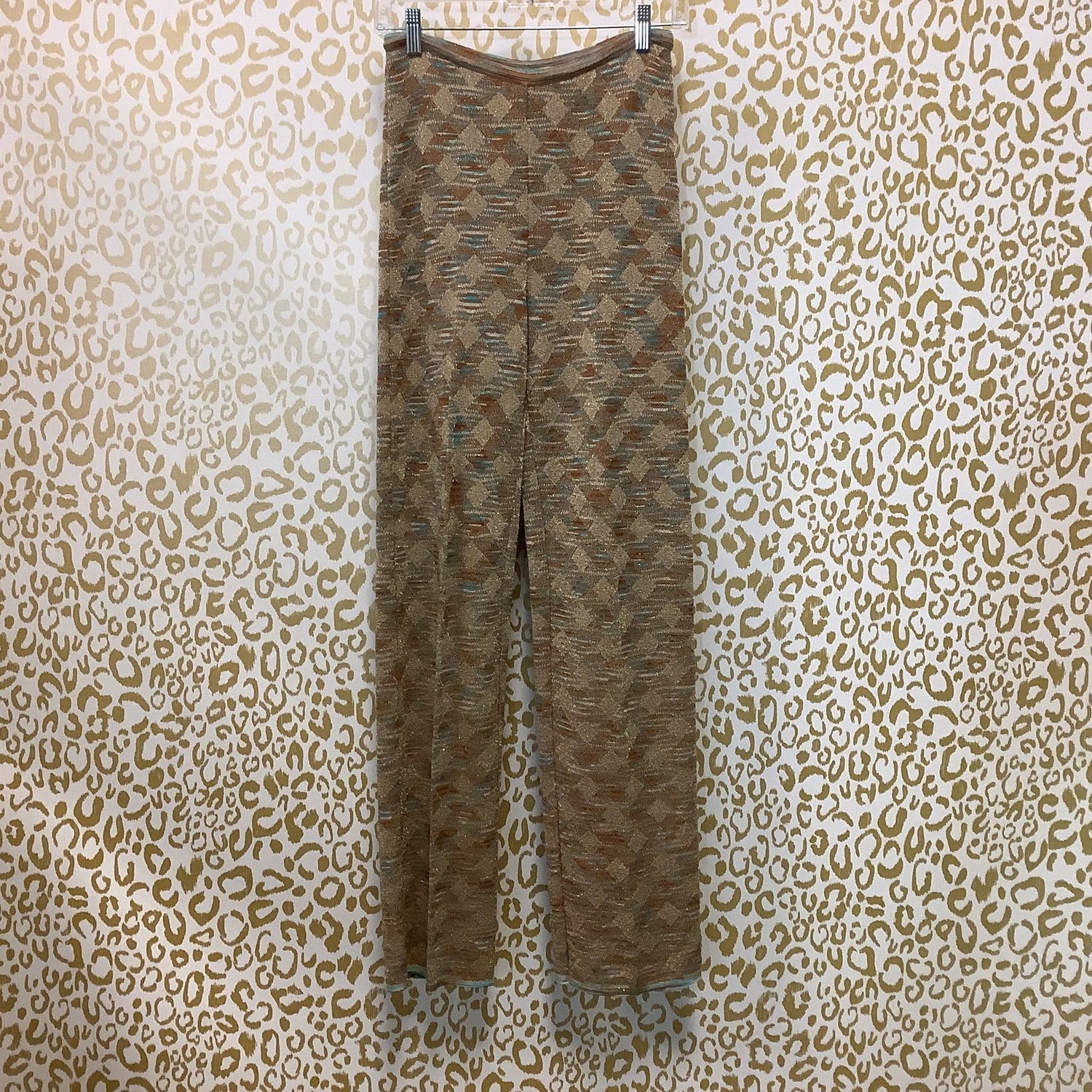 Missioni Palazzo Pants w/Knit Zig Zag Design (Women&#39;s Size EUR 42/US 12) - CL2057