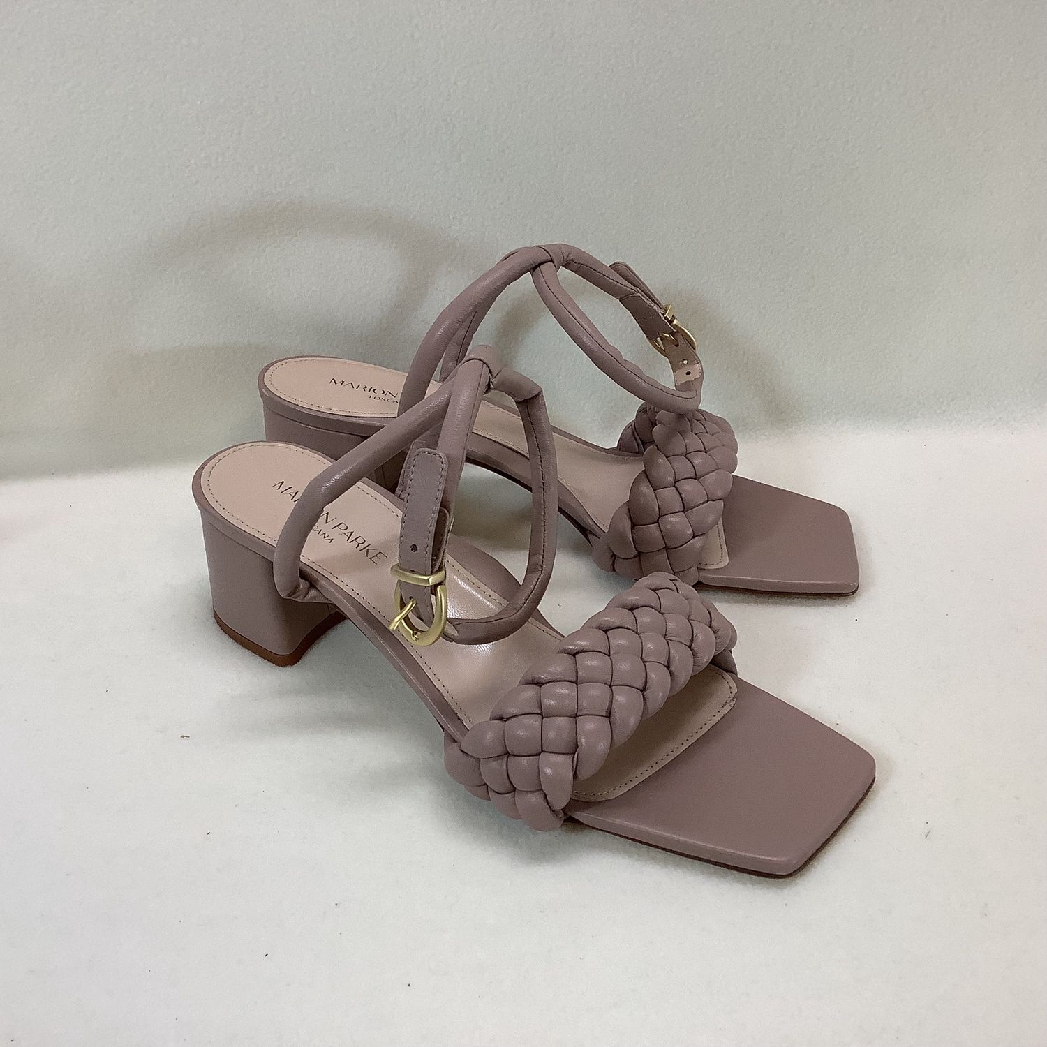 Marion Parke Leather Braided Accents Slingback Sandals (Size EUR 41, US 10 to 10.5) - CL2061