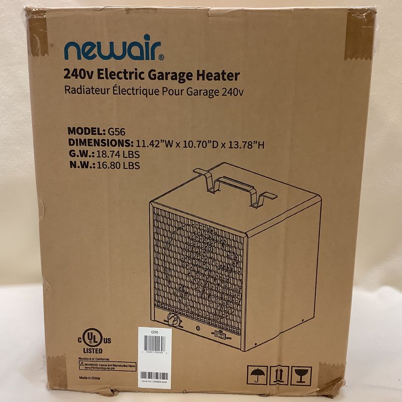 NewAir G56 Portable 240v Electric Garage Heater - RS5407