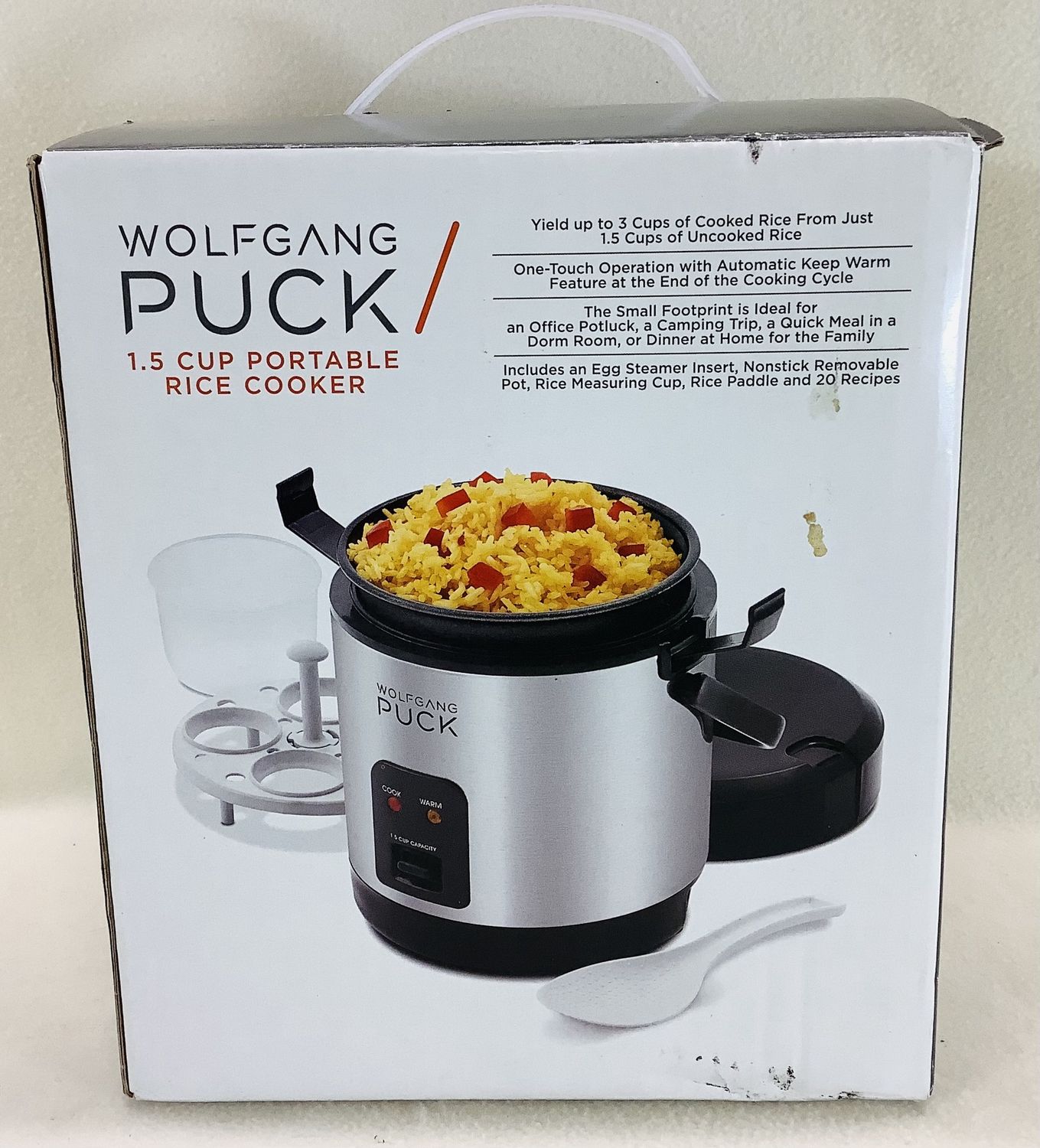 Wolfgang Puck 1.5 Cup Portable Rice Cooker - RS5412