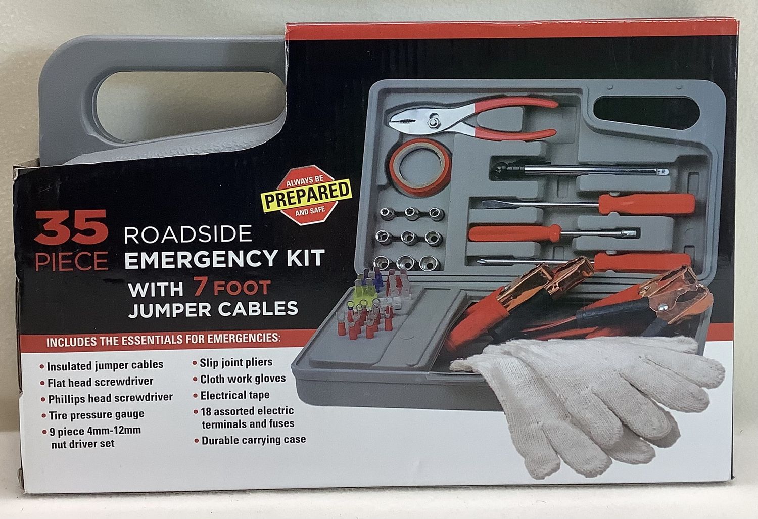 MultiTech Solutions 35-PC Roadside Emergency Kit - RS5429