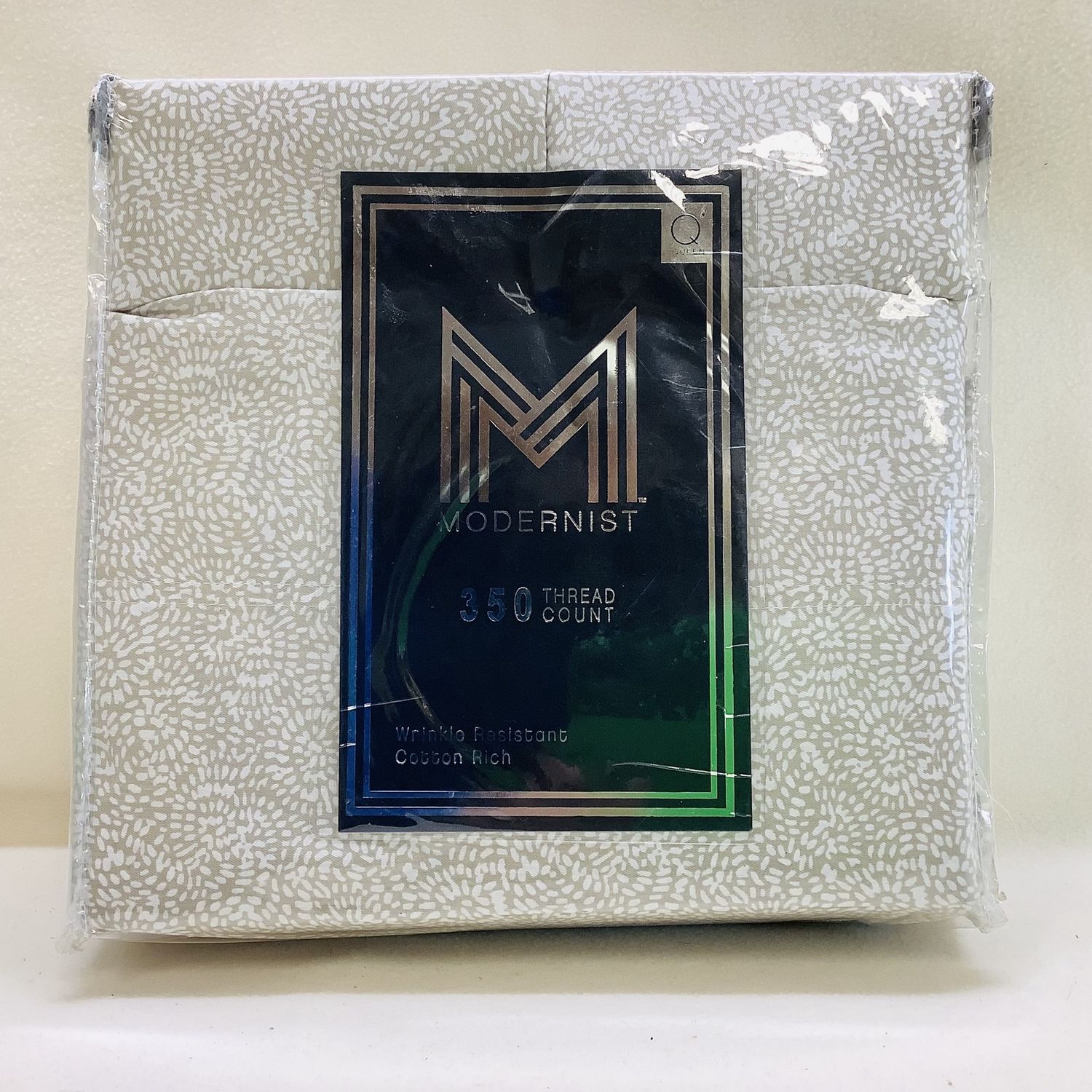 Modernist American Designer 350 Thread Count Floral Queen Sheet Set - RS5433