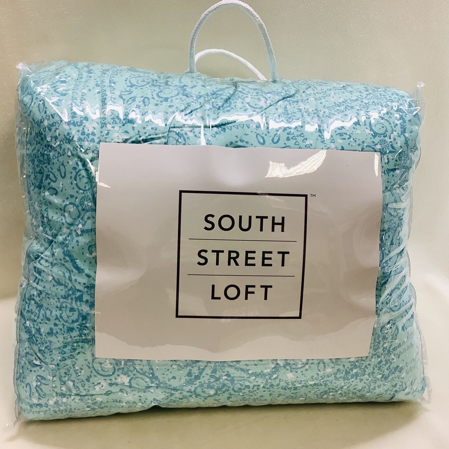 South Street Loft Full/Queen Comforter &amp; Two Pillow Shams, Aqua - RS5435
