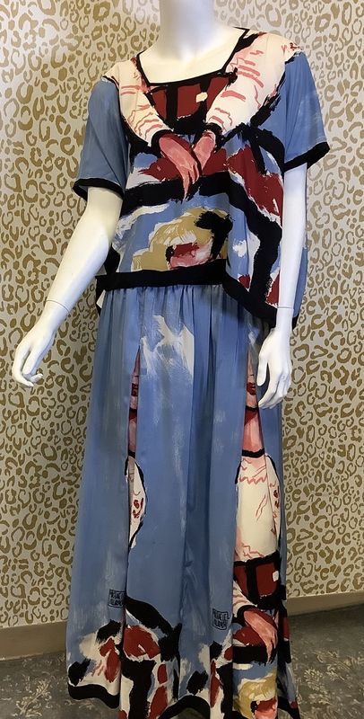 Vintage Signed Michaele Vollbracht Silk Two-Piece Set (Women's Size L) - CL2034