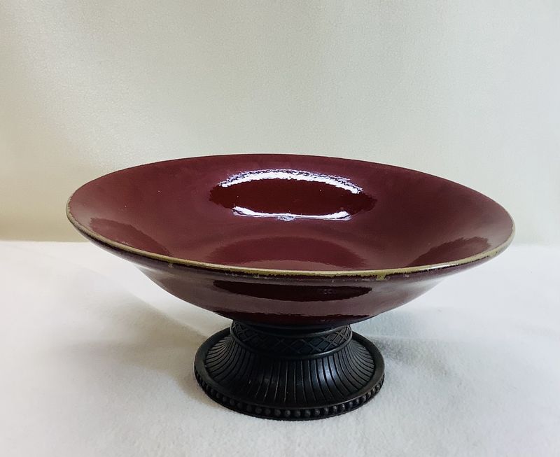 Partylite Moroccan Spice Colored Pedestal Bowl Candle Holder - RS5467