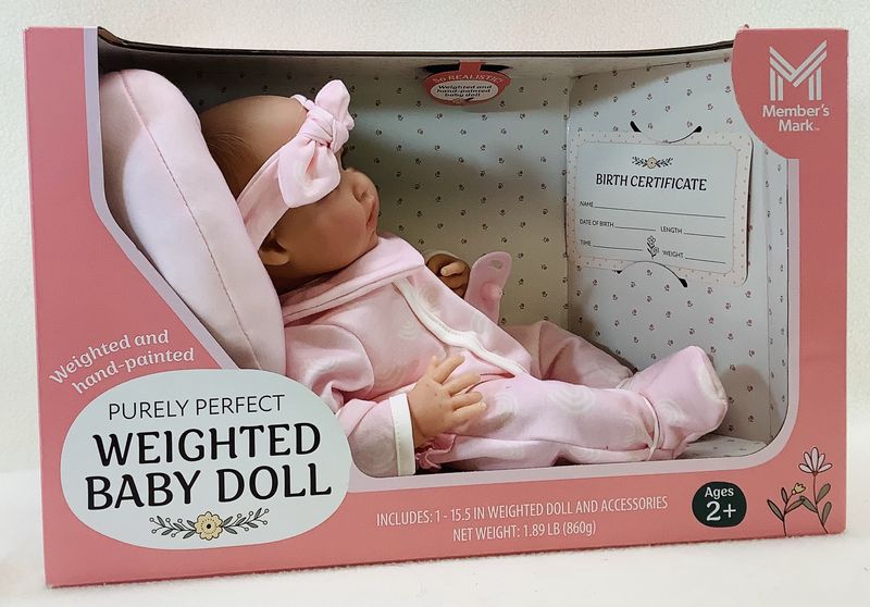 Member's Mark Purely Perfect Weighted Baby Doll (Ages 2+) - RS5475