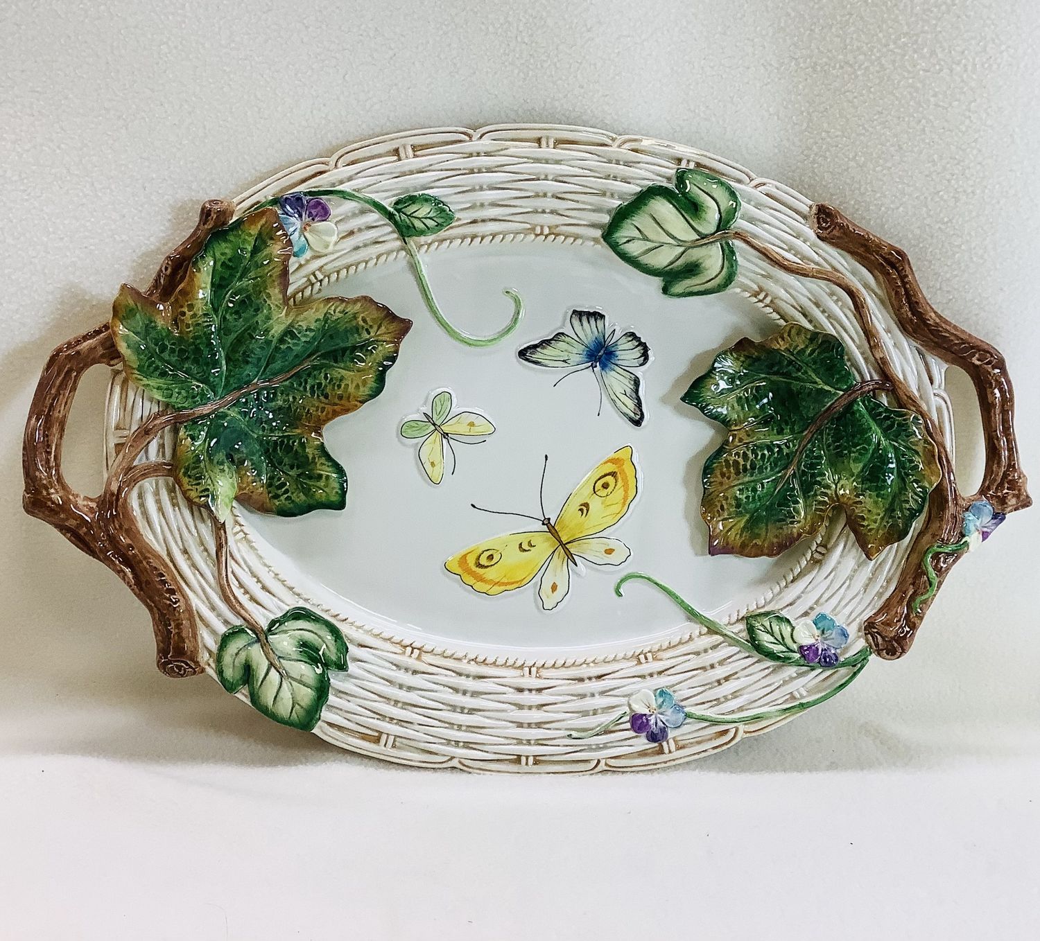 Fitz &amp; Floyd "Old World Rabbits" 19 Inch Oval Serving Platter - RS5478