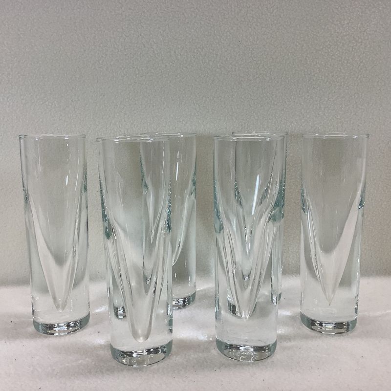 Carlo Moretti Clear Italian Bullet Glasses (Set of 6) - RS5497