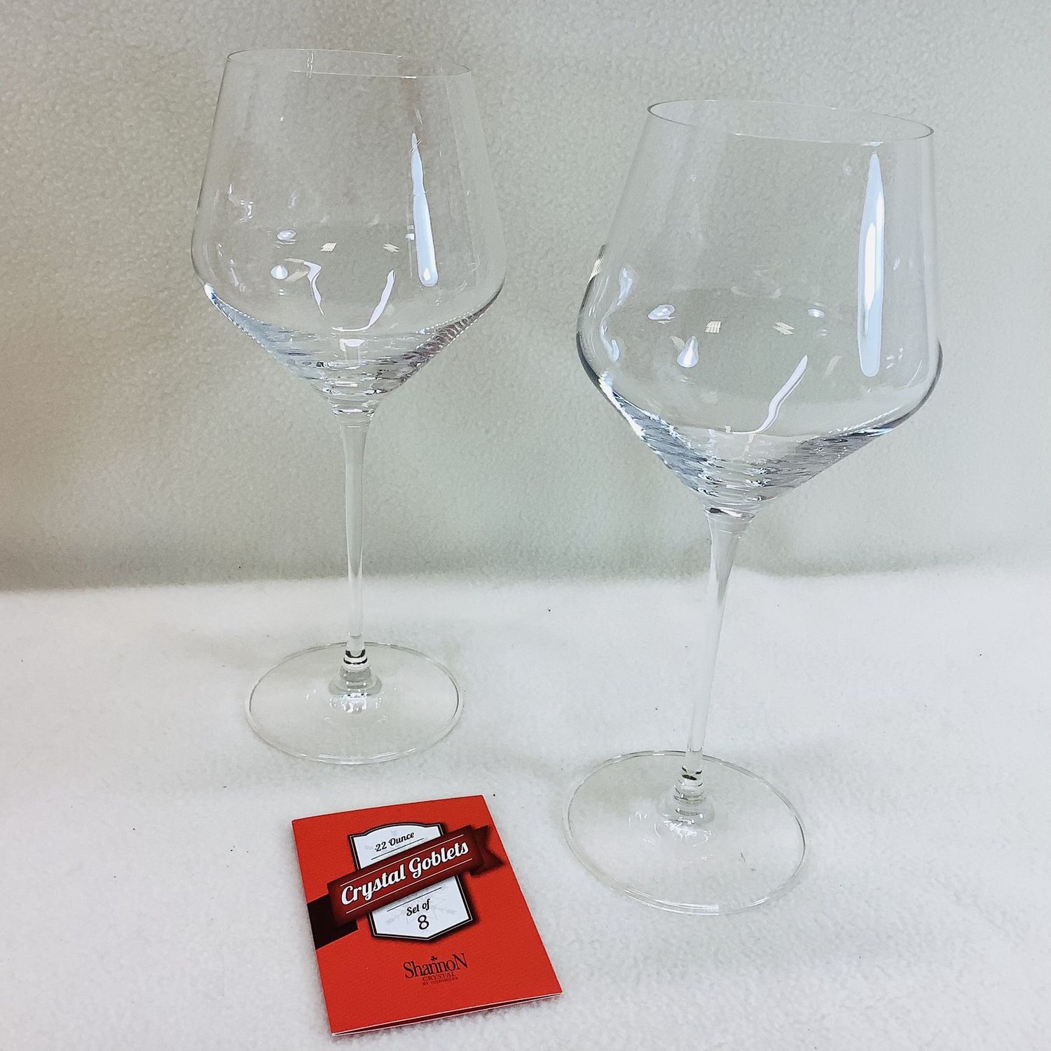 Shannon Crystal 22 oz. Goblets, Lead-free European Crystal (Set of 8) - RS5488