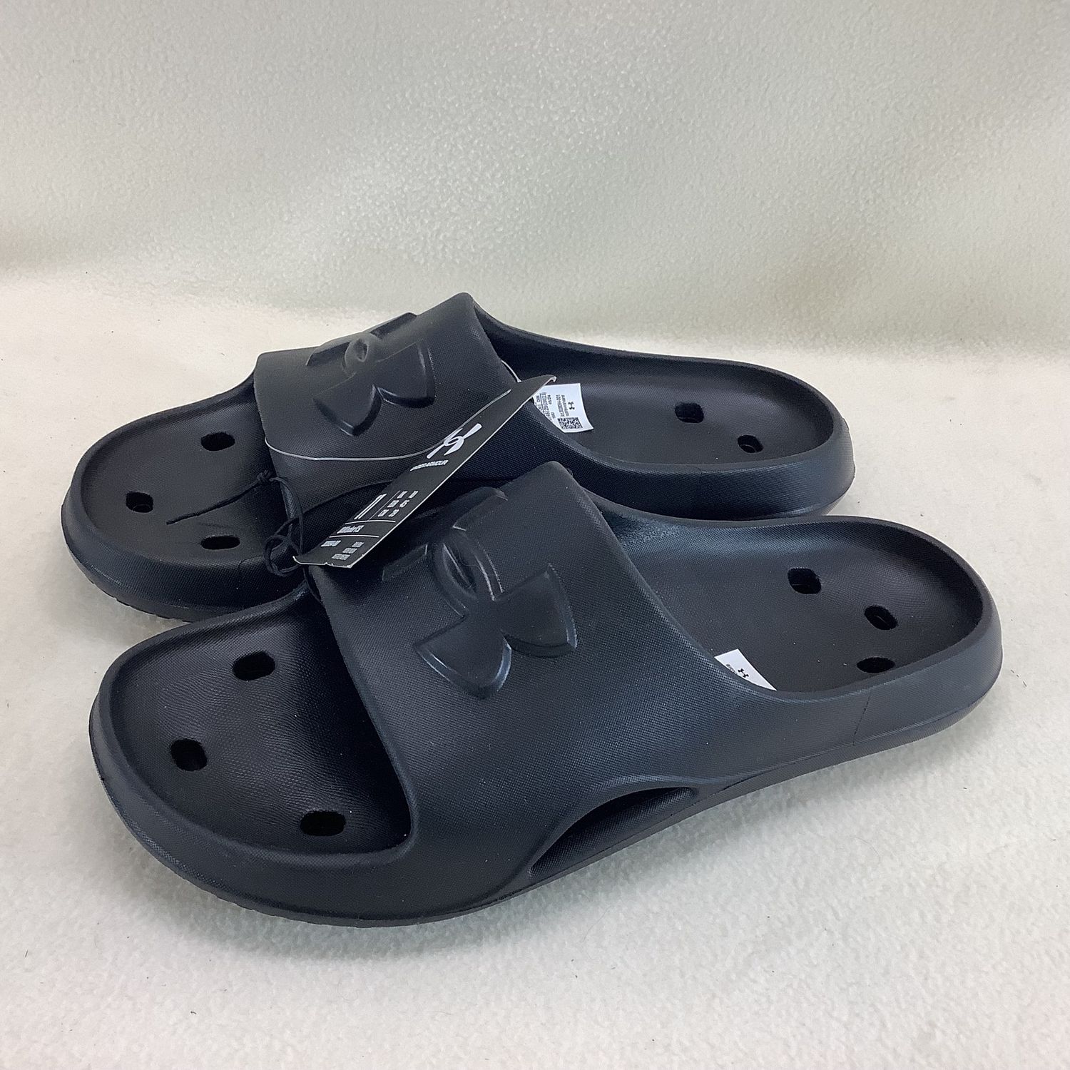 Under Armour Locker V Slides, Black (Men's Size 11) - CL2074