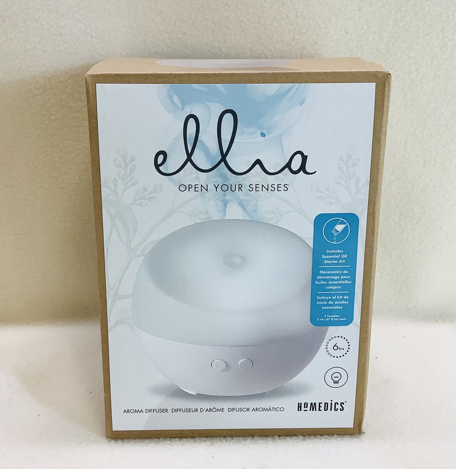 HoMedics Ellia Dream Ultrasonic Aroma Diffuser, ARM-220WT - RS5512