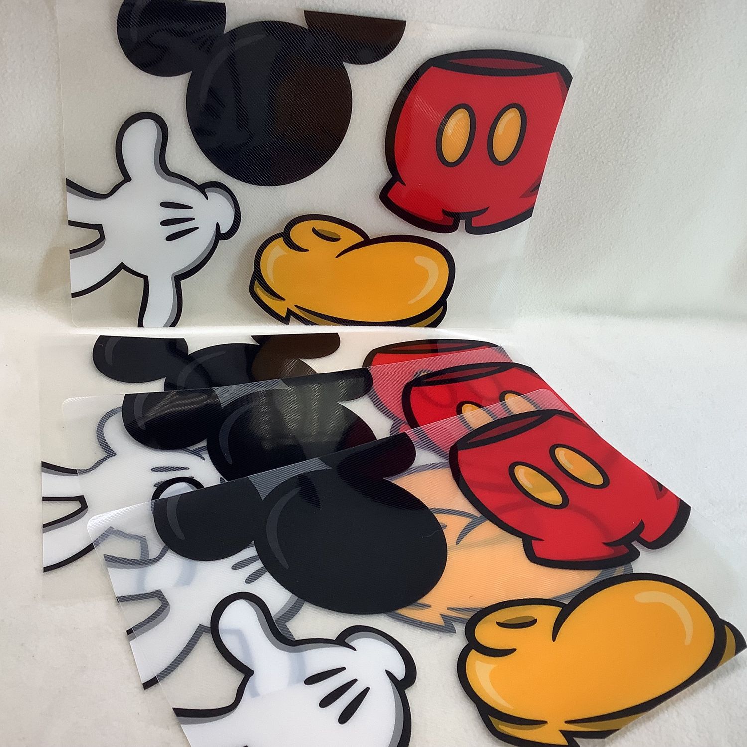 Disney Parks Mickey Mouse Head, Shorts, Hand Placemats (Set of 4) - RS5514